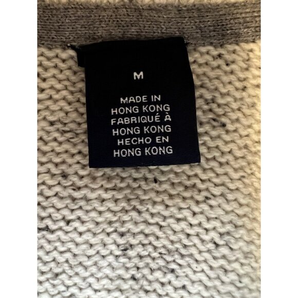 Chaps Men's Henley Sweater Elbow Pads Pullover Button Shawl Collar Size M - Picture 9 of 16